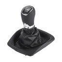 INFINAUTO スコダに対応 オクタビア2004-2013用の6速マニュアルギアシフトノブカバーギアボックススティックシフターレバーノブ プラスチック製