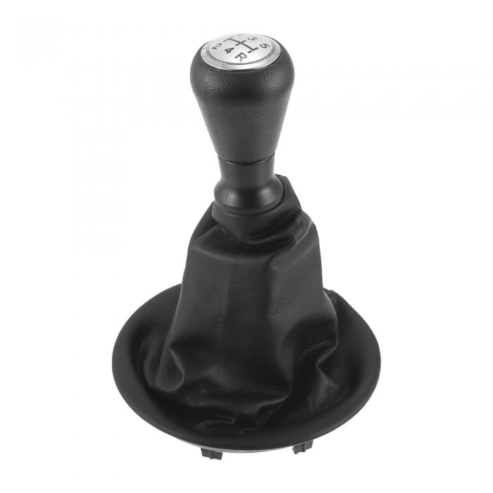 INFINAUTO Peugeotに対応 パート ナー 08-22用の5速 マニュアルギアシフトノブとカバーギアボックススティックシフターレバーノブ(2)