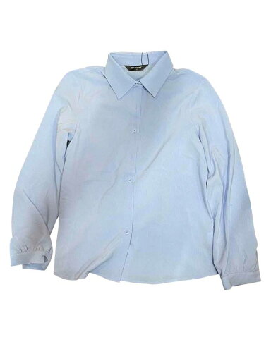 Allegra K レディース シャツ 長袖 ワークオフィス ボタンダウンシャツ ブルー M Allegra K レディース シャツ 長袖 ワークオフィス ボタンダウンシャツ ブルー M