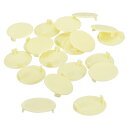 uxcell 50個 ヒンジ穴カバー 35mm(1 3/8インチ)直径プラスチック製隠し穴カバーラウンドフラッシュタイプキャップ 家具キャビネットカップボード用...