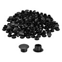 uxcell 300個 ねじ穴プラグ 8mm(5/16インチ)直径 プラスチック製ラウンドボタンプラグ 家具キャビネット用 スナップインロック穴カバー フラッシ...