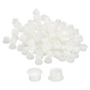 uxcell 300個 ねじ穴プラグ 10mm(3/8インチ)直径 プラスチック製丸いボタンプラグ 家具キャビネット用 スナップインロック穴カバー フラッシュタ...