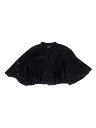 Allegra K レディース カーディガン ショールラップ スパンコール ベルベット カバーアップ イブニング ボレロ ブラック L