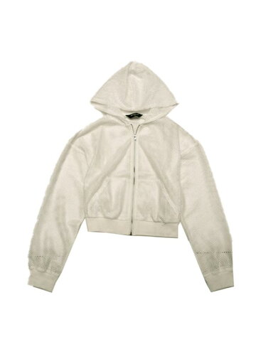 Allegra K パーカー ジャケット ジップアップ 長袖 2023 ファッション メッシュ シアー ボンバー フート付き コート レディース アプリコット XL Allegra K パーカー ジャケット ジップアップ 長袖 2023 ファッション メッシュ シアー ボンバー フート付き コート レディース アプリコット XL