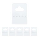 uxcell 400個入り クリア粘着性のハングタブ 1.38