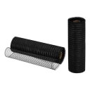 uxcell 装飾メッシュリボン PP 黒 黒ホイル付き 25.4 cm x 9 M 2個