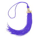 uxcell 2024年卒業タッセル 2024年 金色装飾付き卒業キャップタッセル DIY用 卒業式パーティー式典記念品 卒業帽子デコレーション パープル