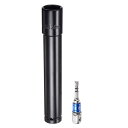 uxcell 1/2" ドライブ 24mm 6点 ディープインパクトソケット 8"長さ 1/2"~1/4" 六角シャンクアダプター付き 電気メッキ CR-Vスチールソケットアダプターアクセサリーセットキット 六角ボルトナット用