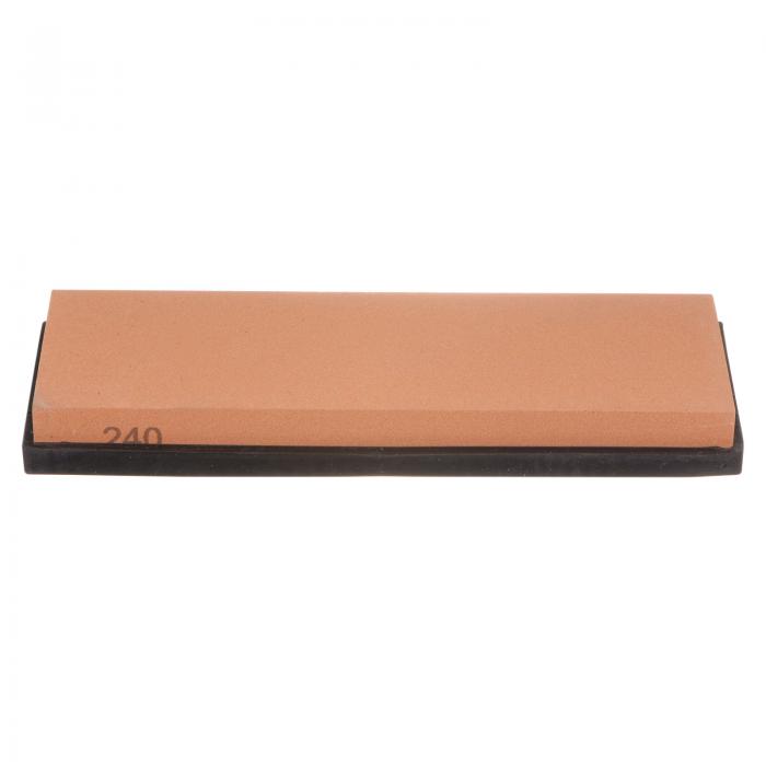 uxcell 2個のナイフ用研ぎ石セット240グリットナイフ用研ぎ石ラバーベース付きシャープナー砥石ナイフ..