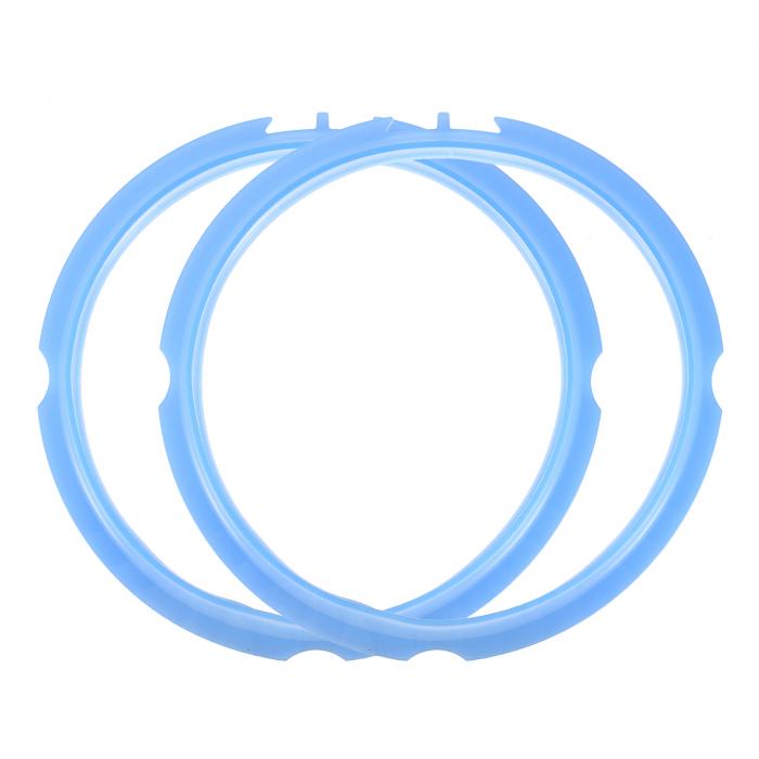 uxcell 2個 シリコンシールリング圧力鍋用3QT 圧力鍋内部ガスケットシールリング圧力鍋交換部品 ブルー