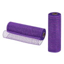 uxcell 装飾メッシュリボン PP パープル パープルホイル付き 25.4 cm x 9 M 2個