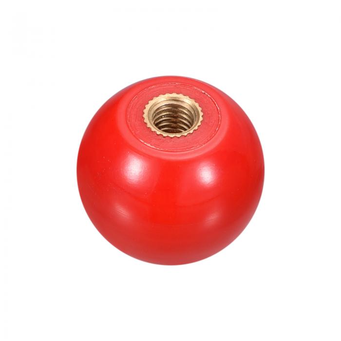 uxcell ねじ付きボールノブ M6メスねじ熱硬化性ボールノブ25mm径ラウンド操作ボールハンドル 機械レバ..