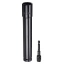 uxcell 1/2" ドライブ 24mm 6点 ディープインパクトソケット 8"長さ 1/2"~1/4" 六角シャンクアダプタ付き リン酸コーティング 六角ボルトナット用