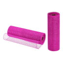 uxcell 装飾メッシュリボン PP ローズレッド レッドホイル付き 25.4 cm x 9 M 2個