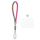 uxcell 1個 ユニバーサルフォンストラップ 取り外し可能なリストストラップ グリッター付きフォンパッチ DIY用 ラグジュアリーストリングブリングフォンス...