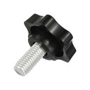 uxcell スターノブ1個 M10x20mmプラスチック六角形クランプハンドルスクリューノブ 機械傘ベース交換用手締めスタースクリューノブ