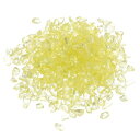 uxcell 装飾ガラス砂利 3-6mm 450g/1ポンド 不規則な岩 砂 石 黄色 水槽 植物 装飾用