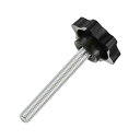uxcell スターノブ1個 M8x60mmプラスチック六角形クランプハンドルスクリューノブ ベース交換用手締めスタースクリューノブ