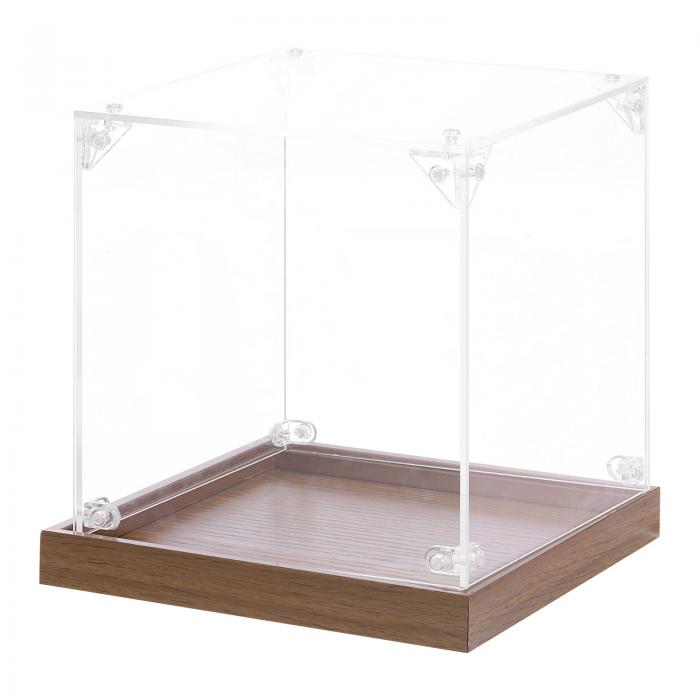 uxcell アクリルディスプレイケース ディスプレイボックス 組み立て式 防塵 収納オーガナイザー ショーケース コレクター アクションフィギュア用 15x1...