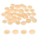 uxcell 100個のねじキャップカバー 12mmの防水プラスチック製ねじ飾りキャップ プラスカムロックナット用自己攻釘ねじ用 カーキ