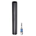 uxcell 1/2" ドライブ 22mm 6点 ディープインパクトソケット 8"長さ 1/2"~1/4" 六角シャンクアダプター付き 電気メッキ CR-Vスチールソケットアダプターアクセサリーセットキット 六角ボルトナット用