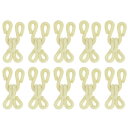 uxcell フックとアイ 14個 - 衣類 ブ ラ スカート 裁縫DIYクラフト用 ポリエステル製カバー付きフックとアイ クロージャー(ベージュ 23 mm ...