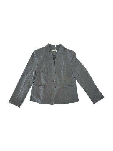 Hobemty レディース プロフェッショナル ブレザー ノーカラー フォーマル ワーク ビジネススーツ ジャケット グレー M Hobemty レディース プロフェッショナル ブレザー ノーカラー フォーマル ワーク ビジネススーツ ジャケット グレー M