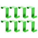 uxcell ドアフック 8個 - ステンレススチールのドアハンガーフック S字フック 洋服 帽子 タオル掛け用(緑)