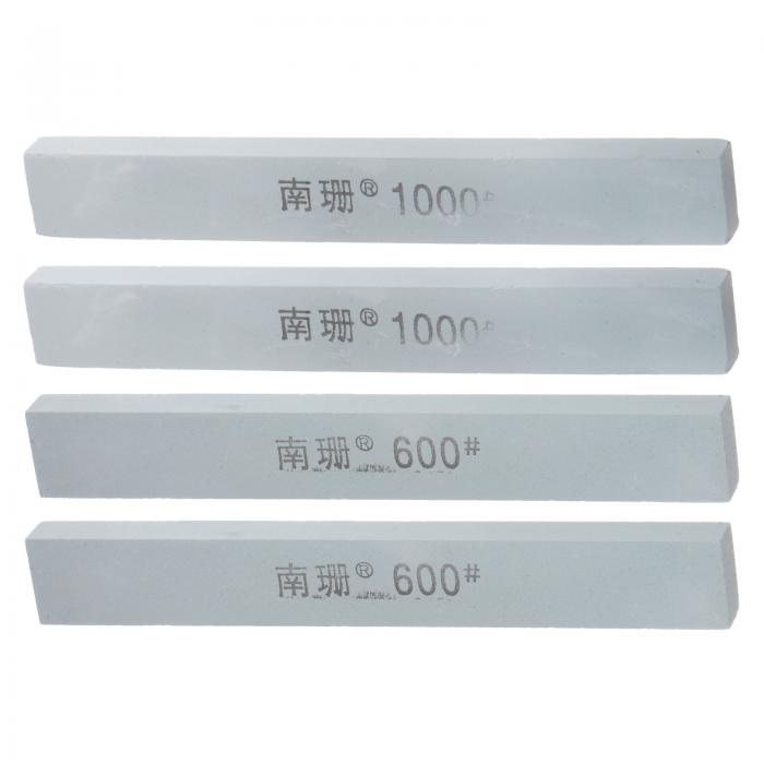 uxcell 4個セットのナイフ用研ぎ石600/1000グリット長方形ナイフ用研ぎ石研ぎ石ナイフ用はさみキッチン..