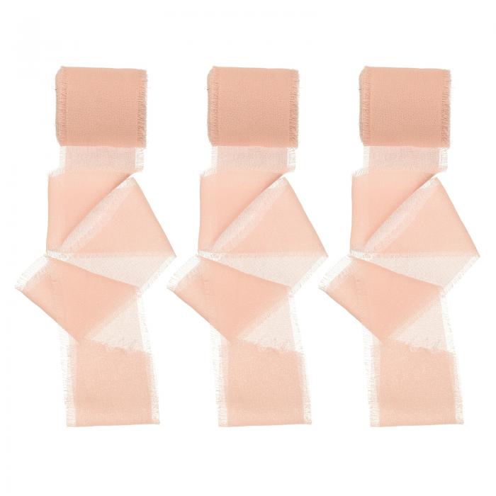 uxcell シフォンサテンリボン 3巻 1.6