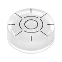 uxcell ラウンドバブルレベル 32x12mm ミニ円形精密水準器 カメラ三脚 望遠鏡 ワークショップ ターンテーブル 水平出し用 ホワイト