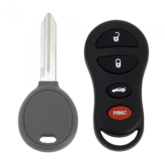 X AUTOHAUX 315MHz GQ43VT9T キーレスエントリーリモートイグニッショントランスポンダーキーフォブ Dodgeに対応ネオン 2000-2005 クライスラーに対応イントレピッド 1998-2000 64チップ 4ボタン