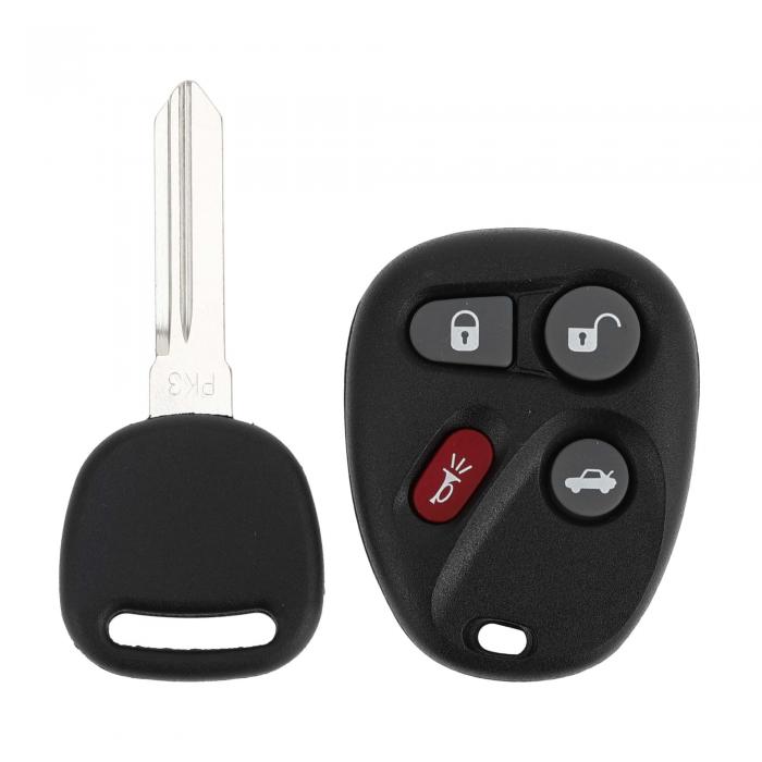 X AUTOHAUX 315MHz L2C0005T キーレスエントリーリモートイグニッショントランスポンダーキーフォブ キャデラックに対応CTS 2003-2007 48チップ 4ボタン