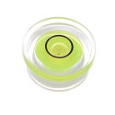 uxcell ラウンドバブルレベル16x7.5mmミニ円形精密スピ リットレベル カメラ三脚 望遠鏡 ワークショップターンテーブル用 緑