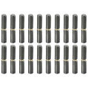 uxcell バ レルヒンジ溶接 60x11.5 mm (LxD) 炭素鋼 溶接可能 取り外し可能 バ レルヒンジ 金属ゲートスイングドアトレーラーランプ用 6 mmピン外径 20個