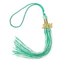 uxcell 2024年卒業タッセル 2024年 金 装飾付きダブルカラー卒業帽タッセル DIY用 卒業パーティー 式典 記念品 卒業帽 装飾 緑ホワイト