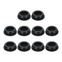 uxcell 10個入り ホールプラグ 7/8" (23 mm) ボタンプラグ 20mm穴用 スナップインロックホールチューブプラグ ジェルチューブ 防水プラグ チューブプラグ 黒