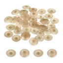 uxcell 160個のねじキャップカバー 12mmの防水プラスチック製ねじ飾りキャップ プラスカムロックナット用自己攻釘ねじ シャンパン色