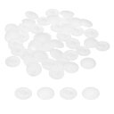 uxcell 100個のねじキャップカバー 12mmの防水プラスチック製ねじ飾りキャップ プラスカムロックナット用自己攻釘ねじ ホワイト