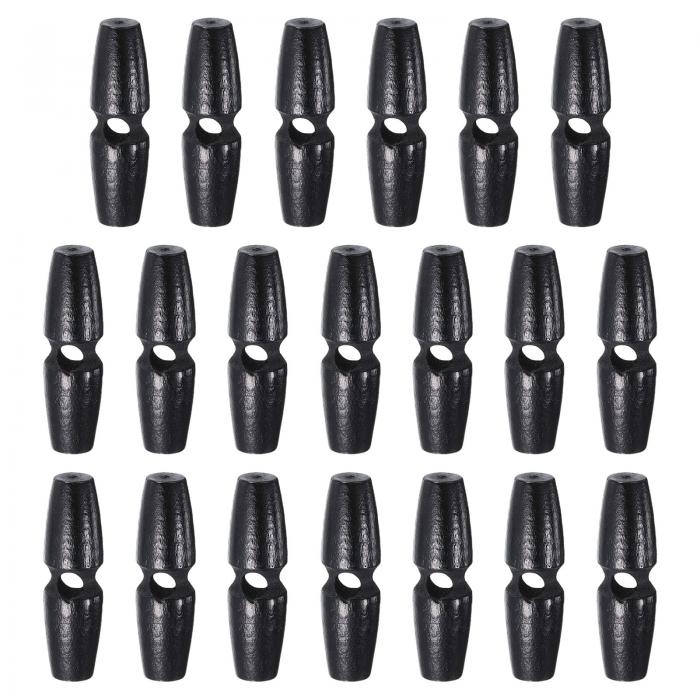 uxcell 20個 木製トグルボタン40mm / 1.6