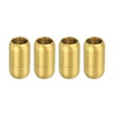 uxcell 4個 8mm ホールレザーコードバックル 21x12mm ターンバックルコネクターネックレス 金色エクステンダーペンダントネックレス 財布ブレスレ...