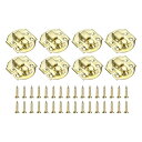 uxcell 8個のハスプクラ スプラッチロック 29 x 27mmの装飾用レトロボックストグルラッチメタルバックルハスプロック 宝石ボックス スーツケース 工...