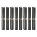 uxcell バ レルヒンジ溶接 100x15.5 mm (LxD) 炭素鋼 溶接可能 取り外し可能 バ レルヒンジ 金属ゲートスイングドアトレーラーランプ用 8 mmピン外径 8個