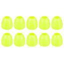 uxcell 20個入りプラスチックベルエンドストッパー 衣類バックパックドローストリング用のロープファスナー ライト緑