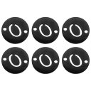 uxcell ステンレススチールレターリンク装飾 6個 アルファベットペンダントコネクタ DIYイヤリングブレスレットネックレス宝石ギフト作り用 黒レターO