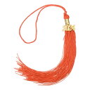 uxcell 2024年卒業タッセル 2024年 金色装飾付き卒業帽タッセル DIY用 卒業式やパーティー ため 記念品 卒業帽 装飾 オレンジ色