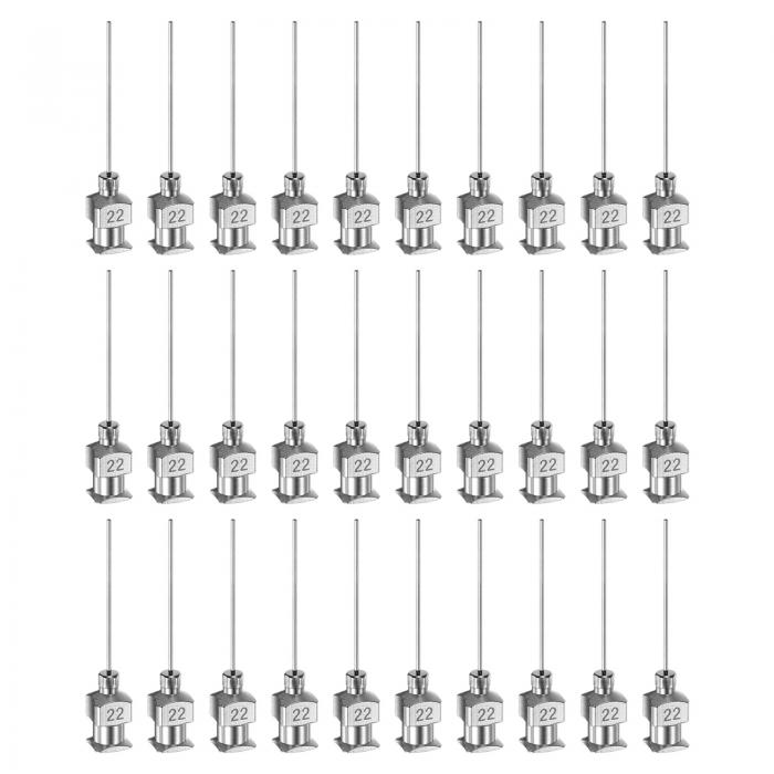 uxcell 30個入り22ゲージステンレス製ディスペンシングニードル 1