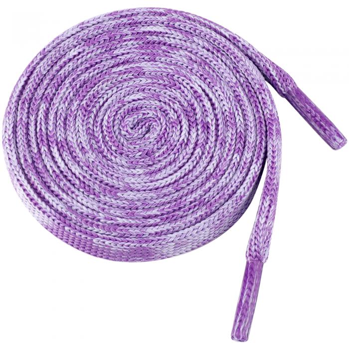 Elerevyo Flat Colorful Shoelaces Gradient Colors Shoe Laces for Boots Sneakers 2 Pairs Dark Violet 100cm/39.37
