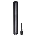 uxcell 1/2" ドライブ 21mm 6点 ディープインパクトソケット 8"長さ 1/2"~1/4" 六角シャンクアダプタ付き リン酸コーティング 六角ボルトナット用