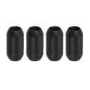 uxcell 4個 6mm ホールレザーコードバックル 19x10mm ターンバックルコネクターネックレス 黒エクステンダーペンダントネックレス 財布ブレスレットチャ ームブレスレット宝石用 ステンレススチール
